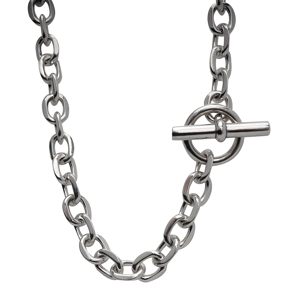 BFF シルバーネックレス　シルバー925 ラージマンテル Amazon | [BFF] ブランド 幅11mm マンテル チェーンネックレス